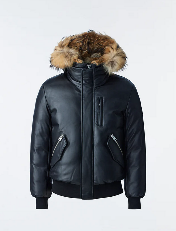 Mackage leather bomber on sale