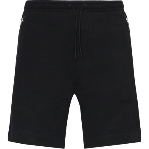 Boss Men s Headlo Stripe Cotton Blend Shorts Black Casual Shorts