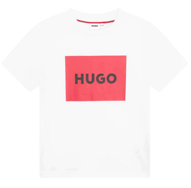 Hugo Boss Kids Short Sleeve Tee-Shirt White G25103-10P