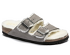 Birkenstock Arizona Shearling Stone Coin 1017402