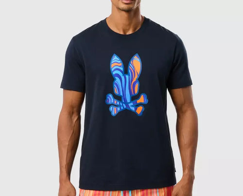 Psycho Bunny Nevada Graphic Tee Navy B6U515C200-410