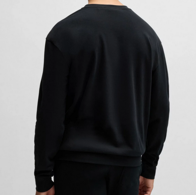 Hugo Boss Silver Logo Sweatsh Black 50524787-001