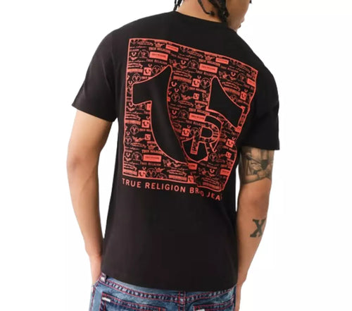 True Religion Newspaper Tee Jet Black 108325