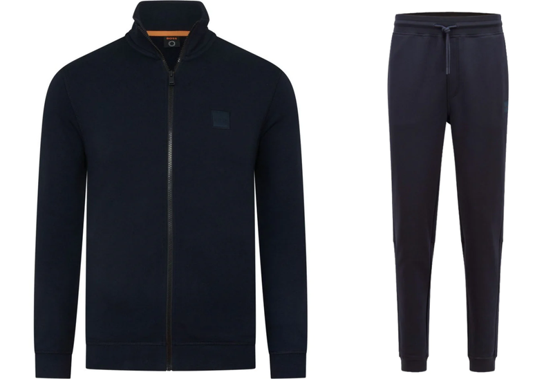 Hugo boss 2025 navy tracksuit