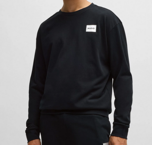 Hugo Boss Silver Logo Sweatsh Black 50524787-001