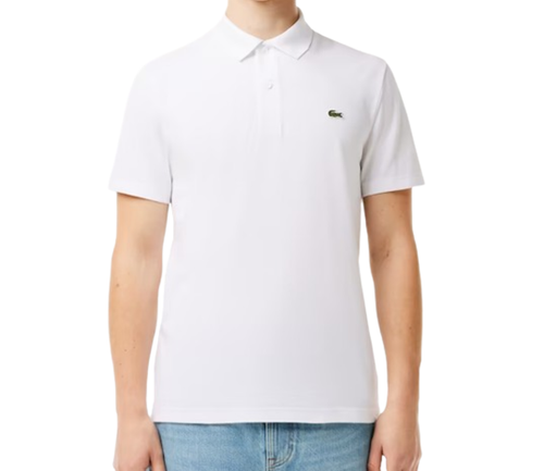 Lacoste Men's Regular Fit Cotton Polyester Blend Polo White DH0783-51-001