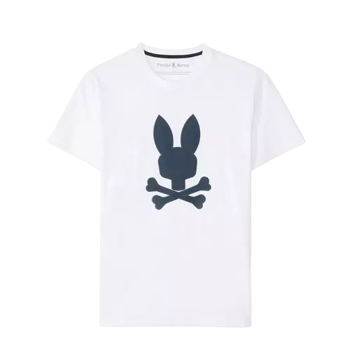 Psycho Bunny Houston Graphic Tee White B6U607C200-100