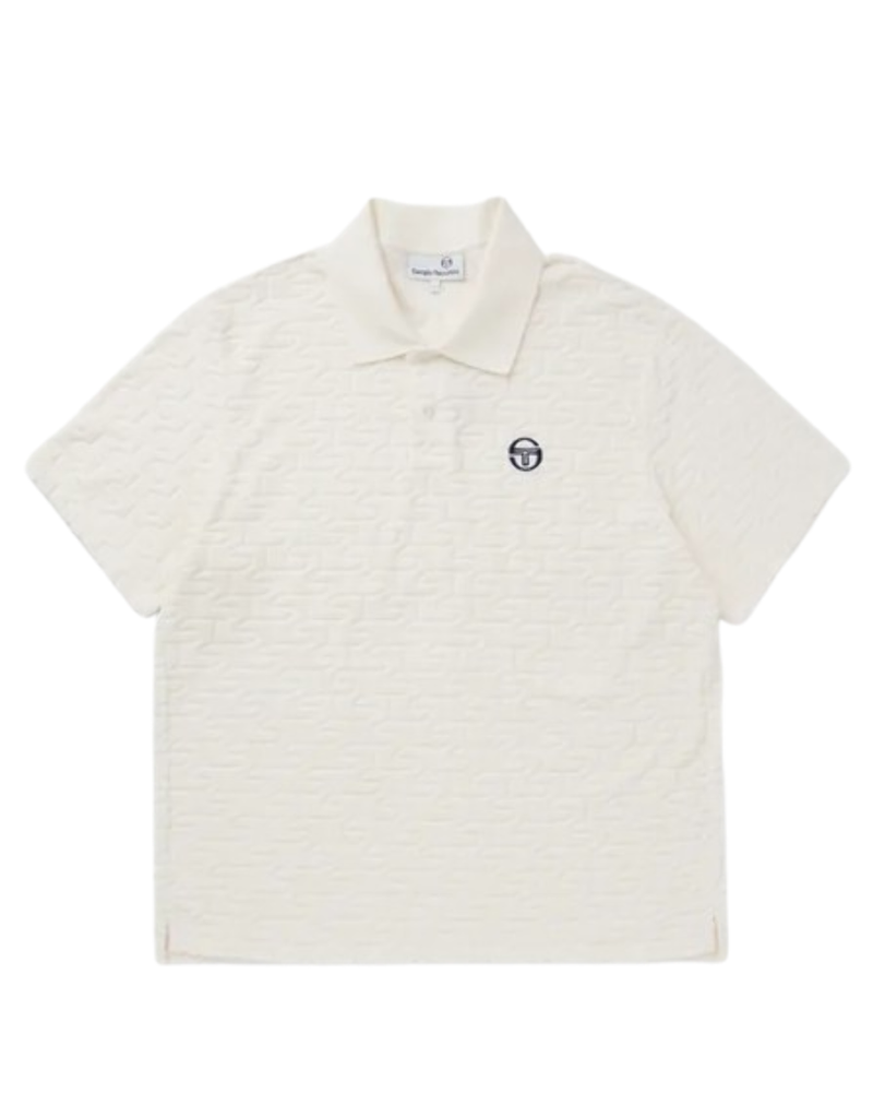 Sergio Tacchini Livata Monogram Polo Gardenia STS24M50767-108