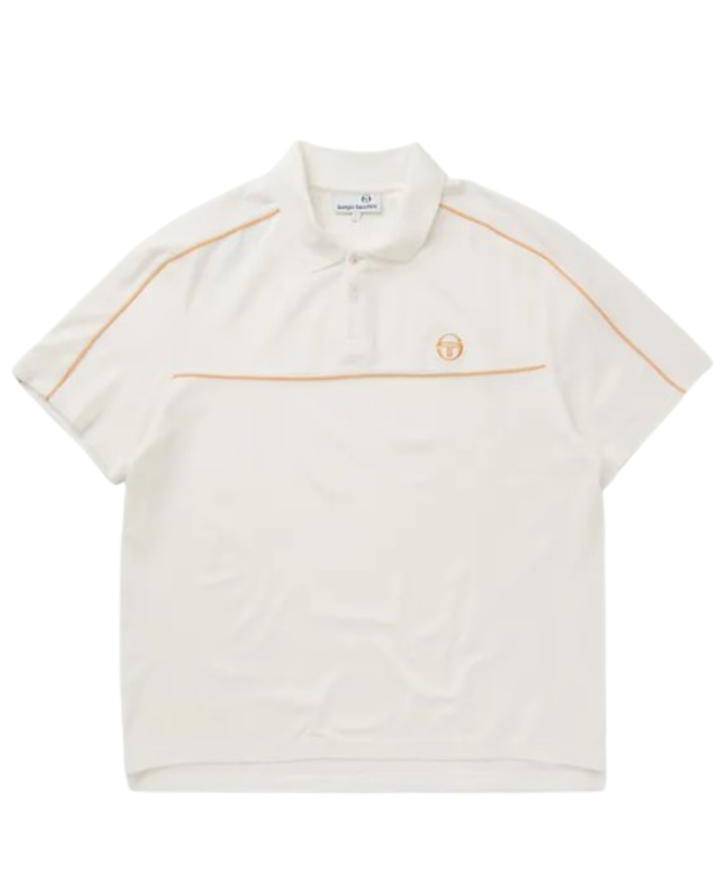 Sergio Tacchini Lioni Velour Polo Gardenia STS24M50808-108