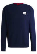 Hugo Boss Silver Logo Sweatsh Dark Blue 50524787-407