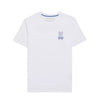 Psycho Bunny Bloomington Back Graphic Tee White B6U906A2PC-100