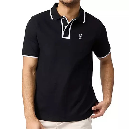 Psycho Bunny Westbury Pique Polo Black B6K233B200-001