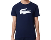 Lacoste Men's Ultra-Dry Logo Sport T-Shirt Navy Blue TH2042-51-525