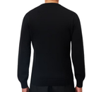 Lacoste Men's Cotton V-Neck Sweater Black AH1951-51-031