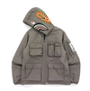 Bape Multi Pocket Shark Jacket Gray 001LJH801012MGRA