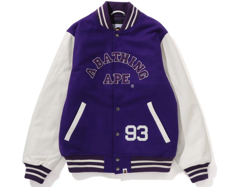 Bape Giant Ape Head Jacket Purple 1I80141013-PURPLE