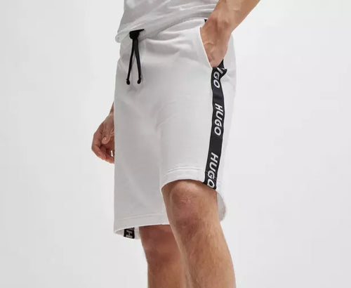 Hugo Boss Sporty Logo Shorts White 50496996-100